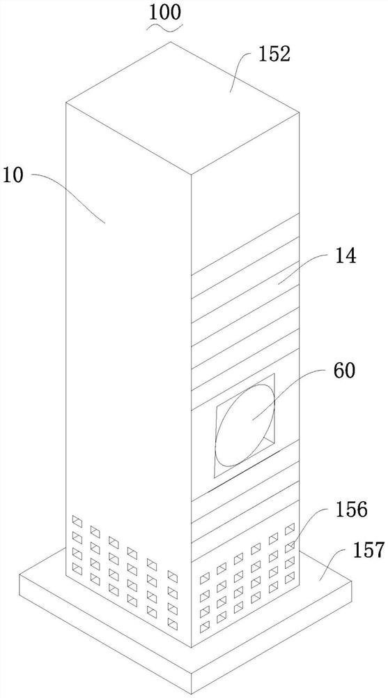 Traffic highway section vehicle identification LED infrared light supplementing device