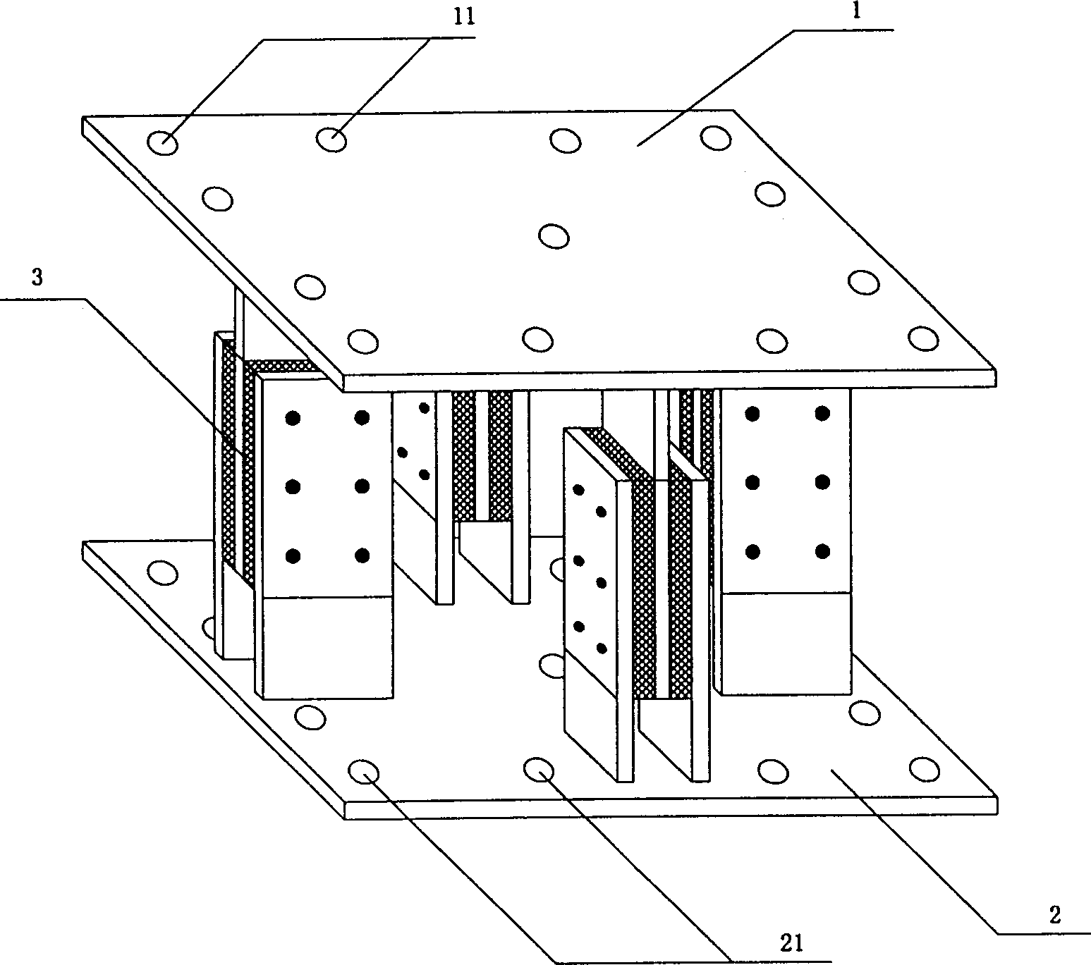 Vertical earthquake isolating equipment for engineering structure