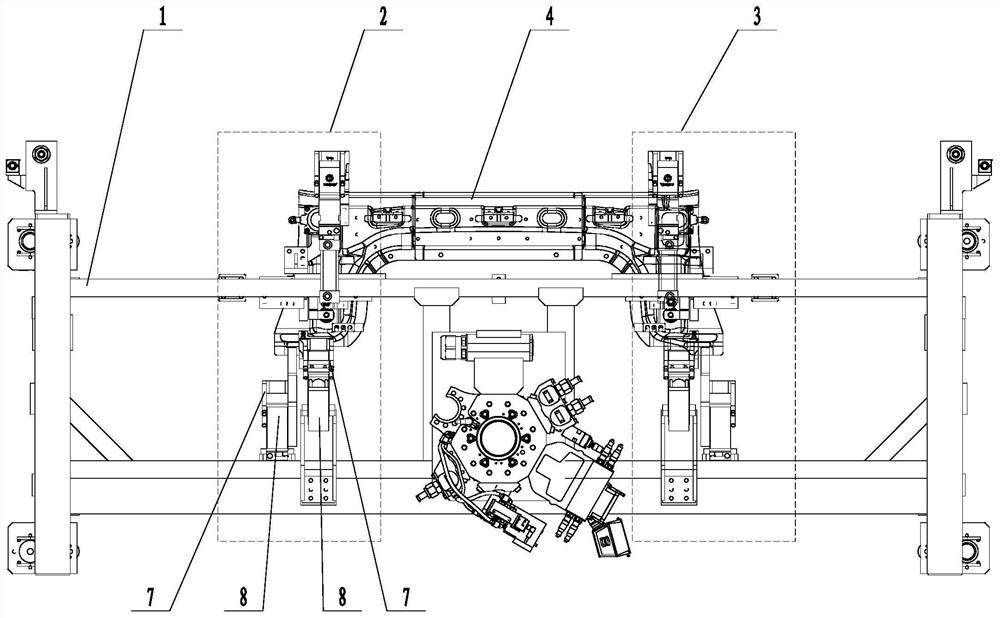 Automatic loading tooling for rear wall outer panel assembly