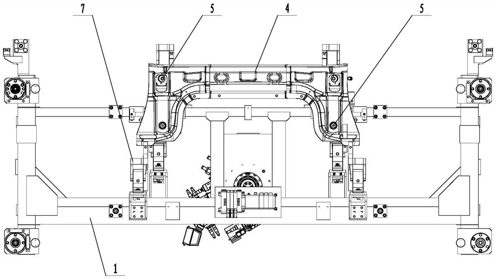 Automatic loading tooling for rear wall outer panel assembly