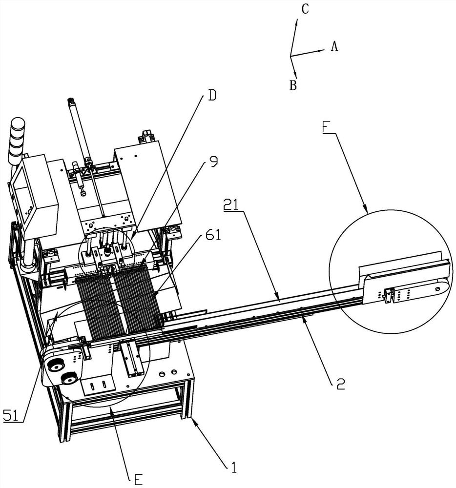 Lighter piezoelectric ignition device plastic body full-automatic sprue stripping machine