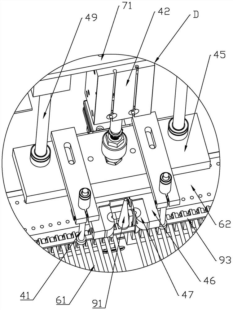 Lighter piezoelectric ignition device plastic body full-automatic sprue stripping machine