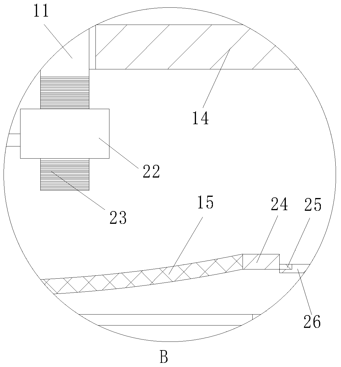 Sewage denitrification treatment device for domestic sewage and use method thereof