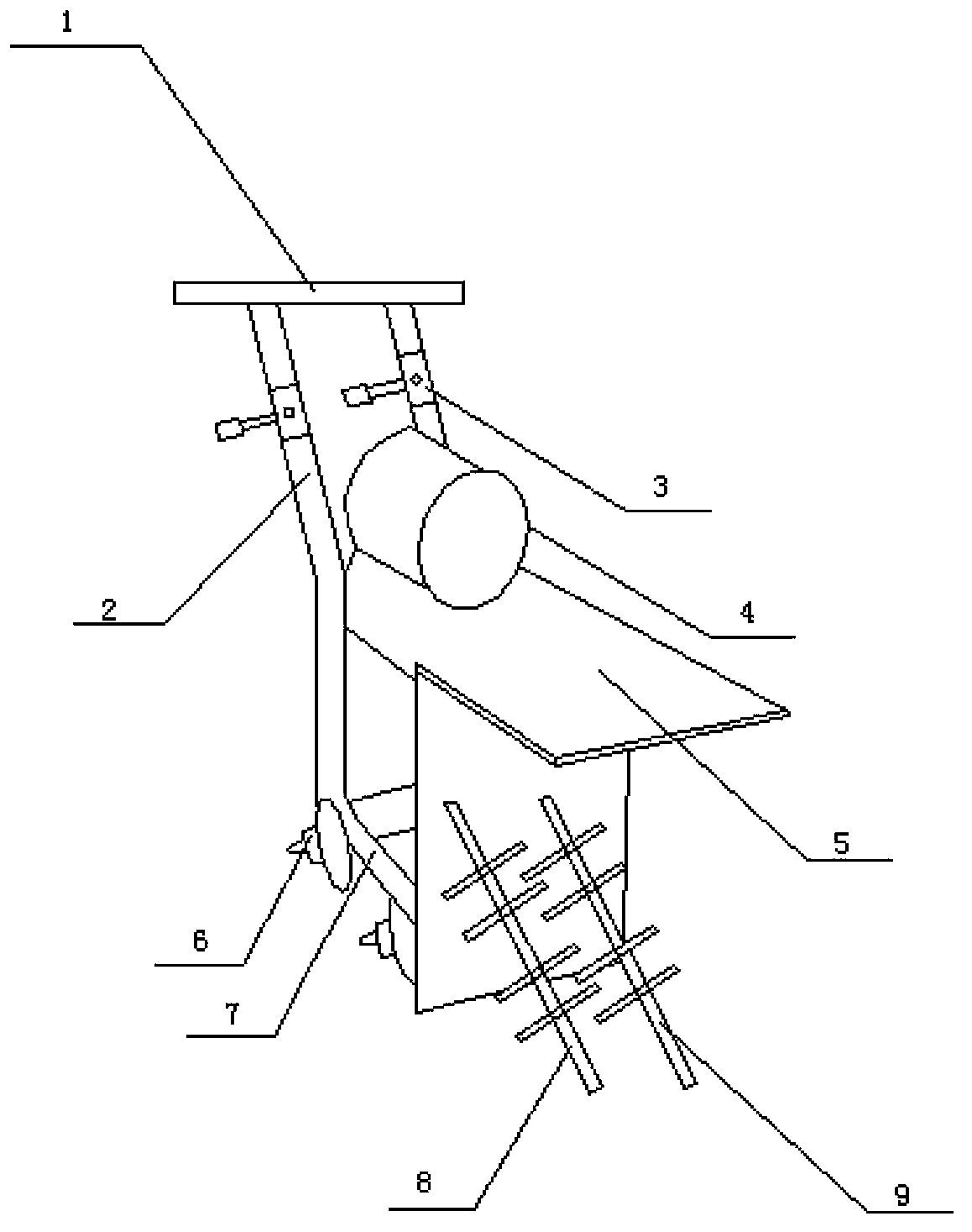 Fungus material stirring machine