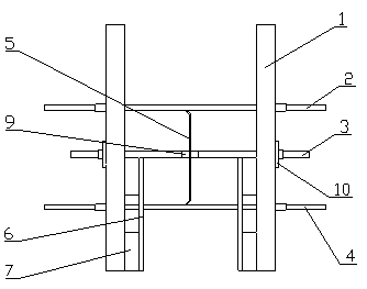 Fixing method and clamp device for buried waterstop