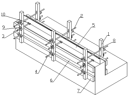 Fixing method and clamp device for buried waterstop