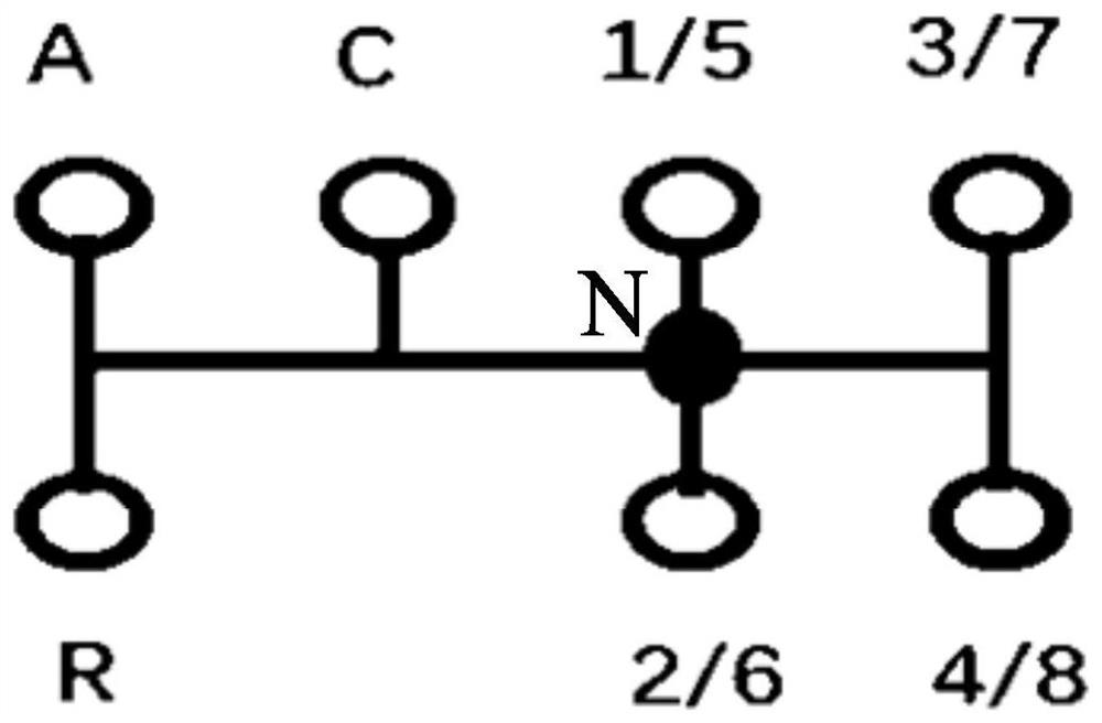 A new type of automatic manual gear shift handle gear arrangement system