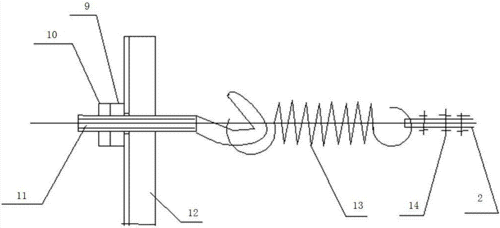 Method and device for online real-time measurement of the lower deflection of the middle section of the boom