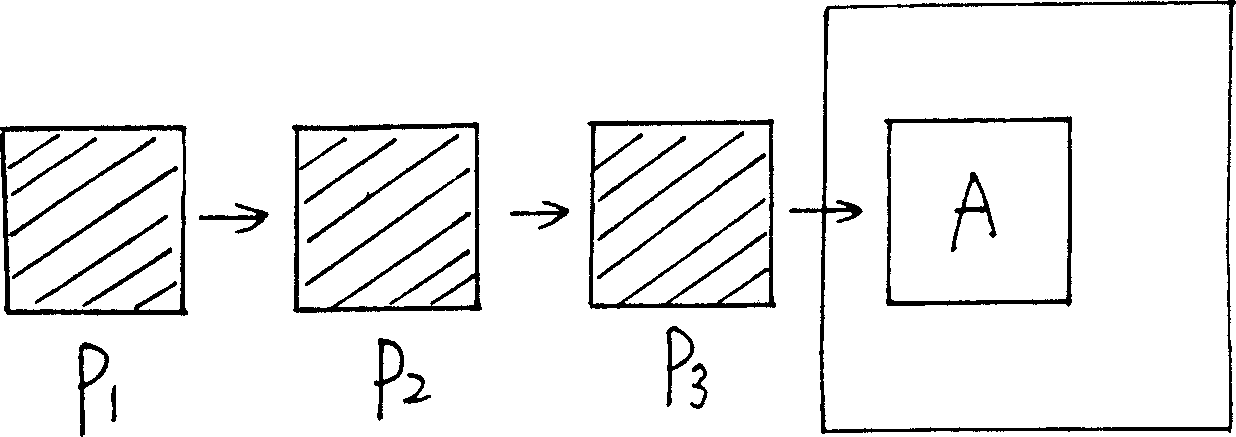 Hollow pattern mould system and method for producing multi-color area pattern article efficiently