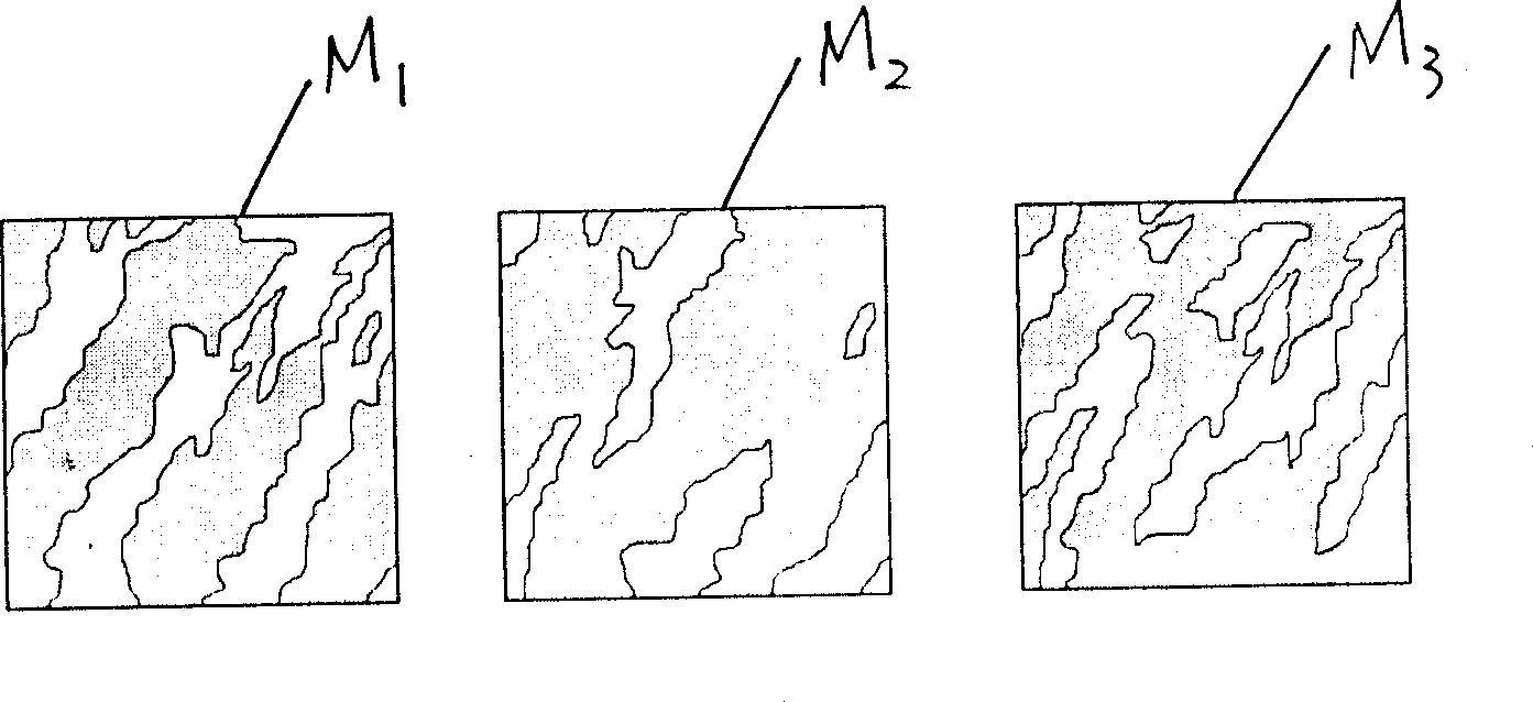 Hollow pattern mould system and method for producing multi-color area pattern article efficiently