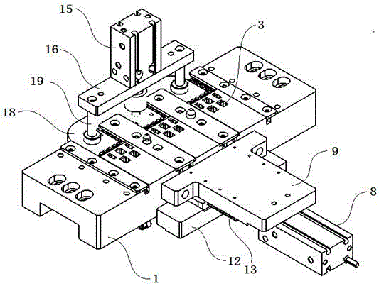 Magnet poking mechanism used for magnet assembling mechanism