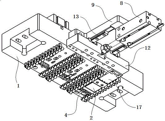 Magnet poking mechanism used for magnet assembling mechanism