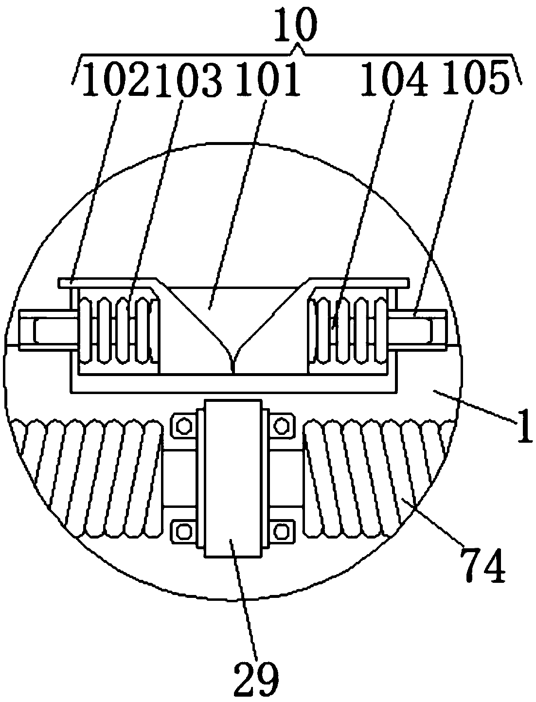 Cast iron pan bottom oil scale cleaning device based on pressurized flushing combined with power scraping