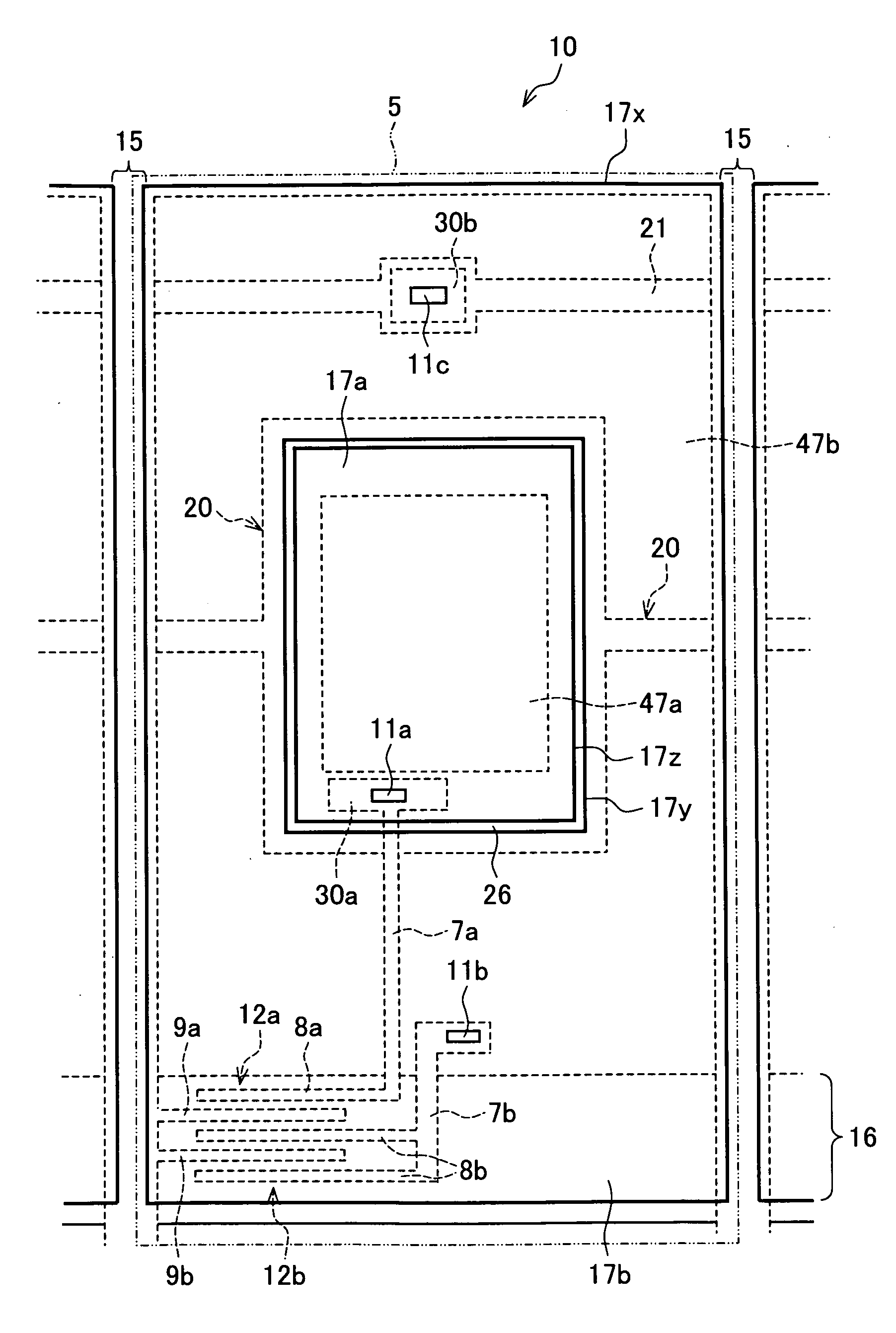 Display device, active matrix substrate, liquid crystald display device and television receiver