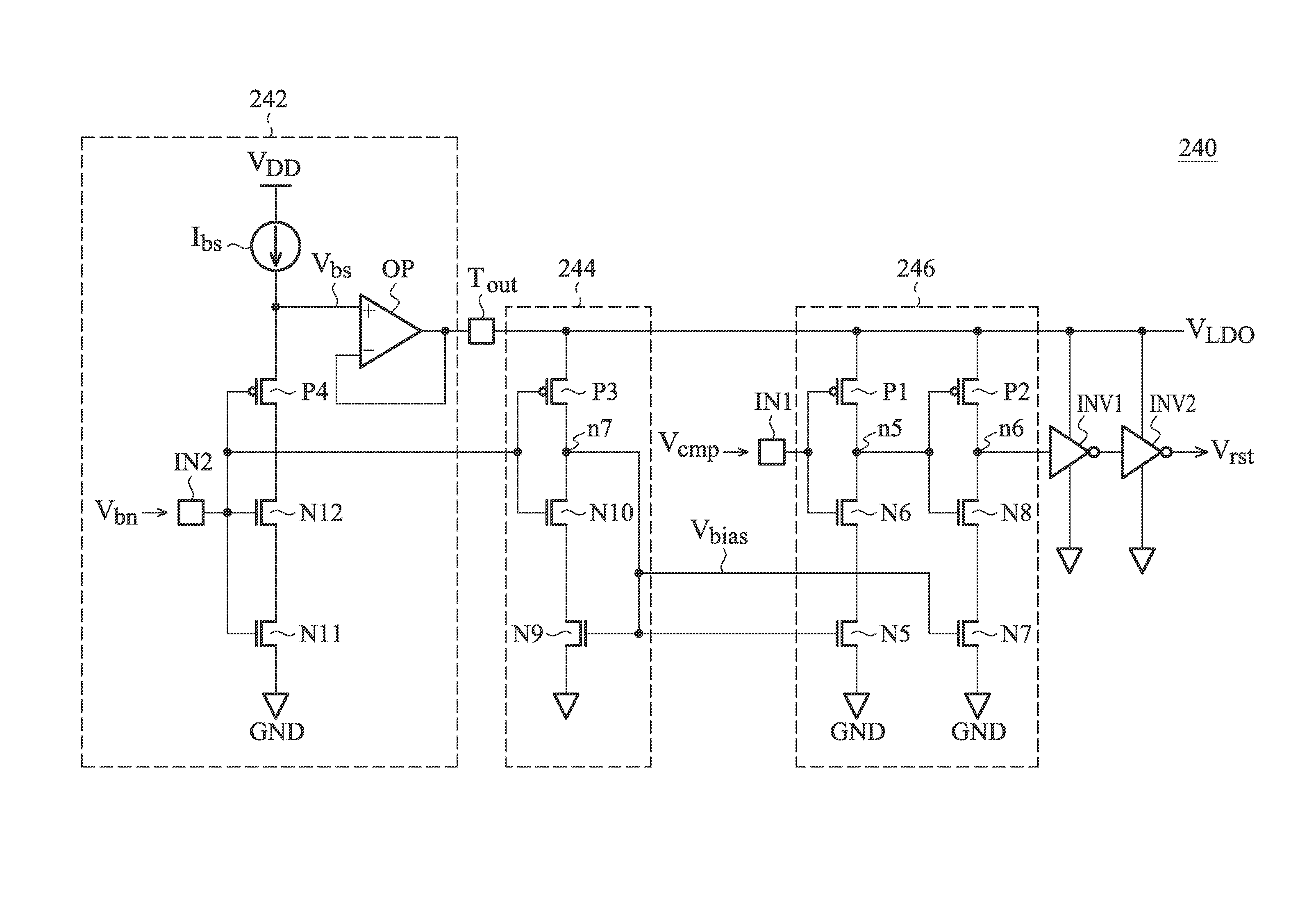 Comparator with transition threshold tracking capability