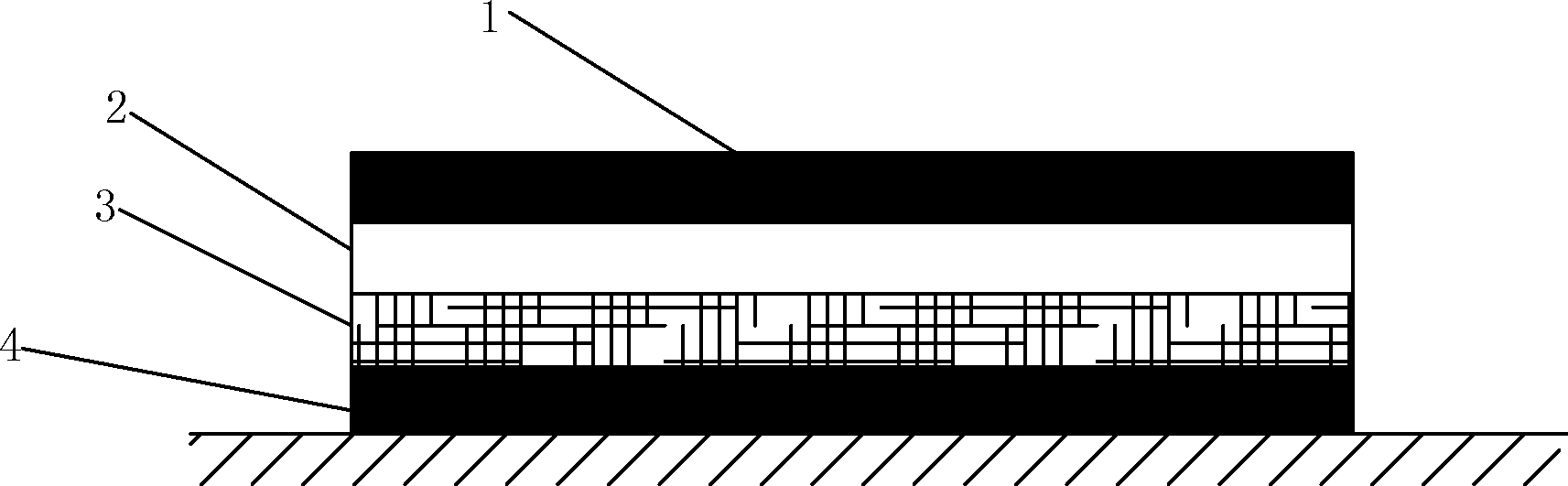 Macromolecular composite cushion layer and preparation method of macromolecular composite cushion layer