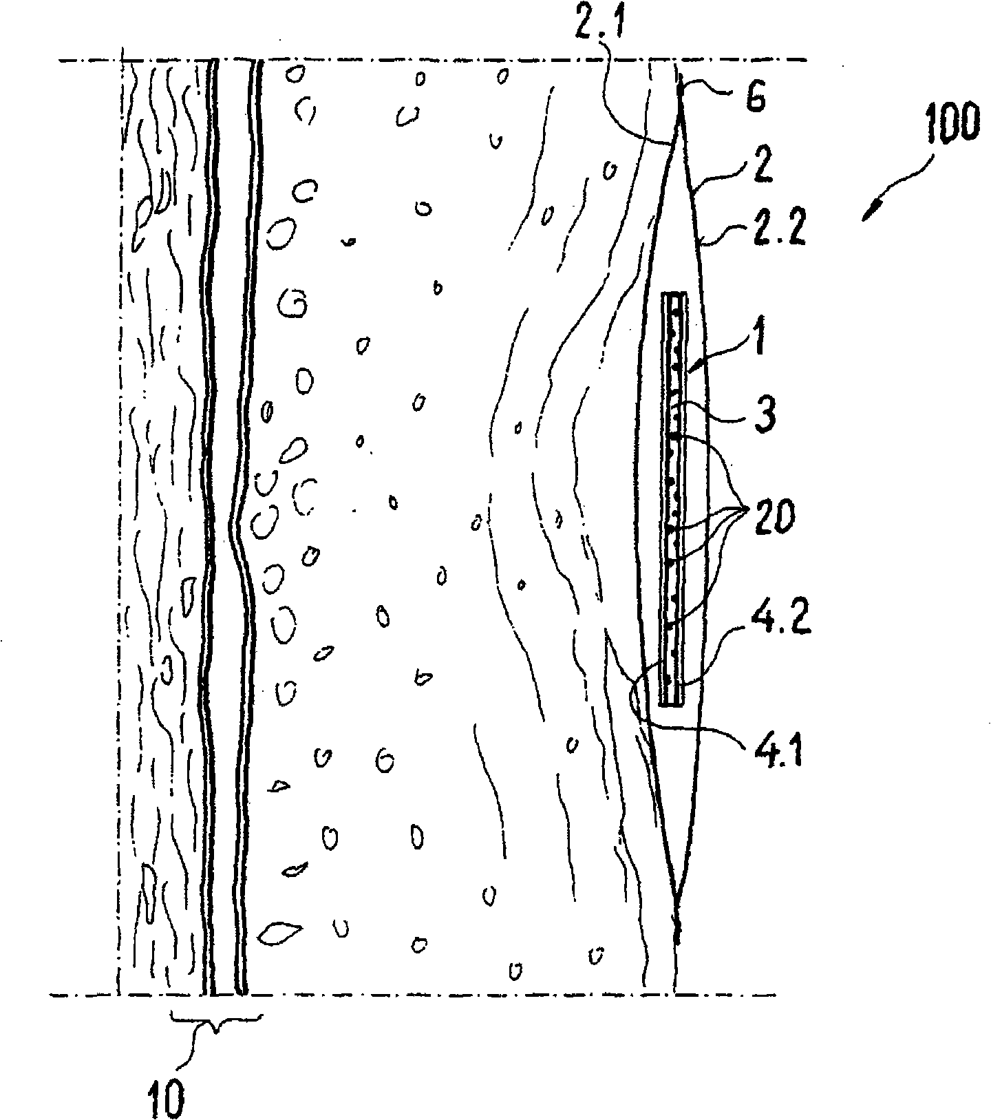 Absorptive element to be mounted on human or animal skin surfaces