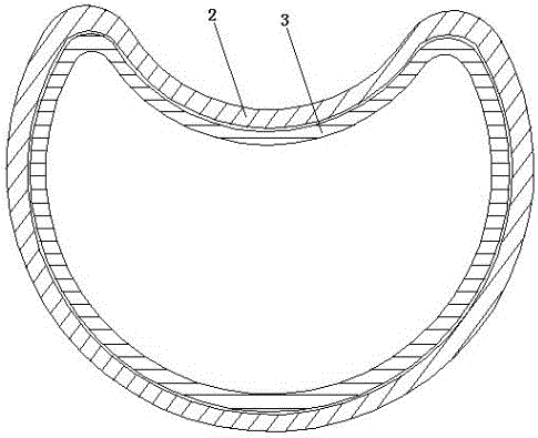 Outer support deformation structure Umbrella handle lined with copper tube