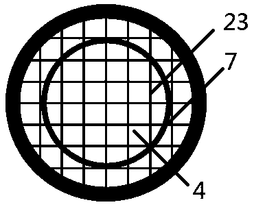 Cracking-type easy-to-mark grid counting surface sampling culture vessel