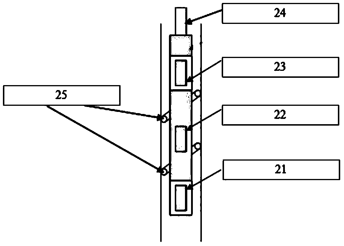 Layering and in-situ monitoring device and method for ground subsidence