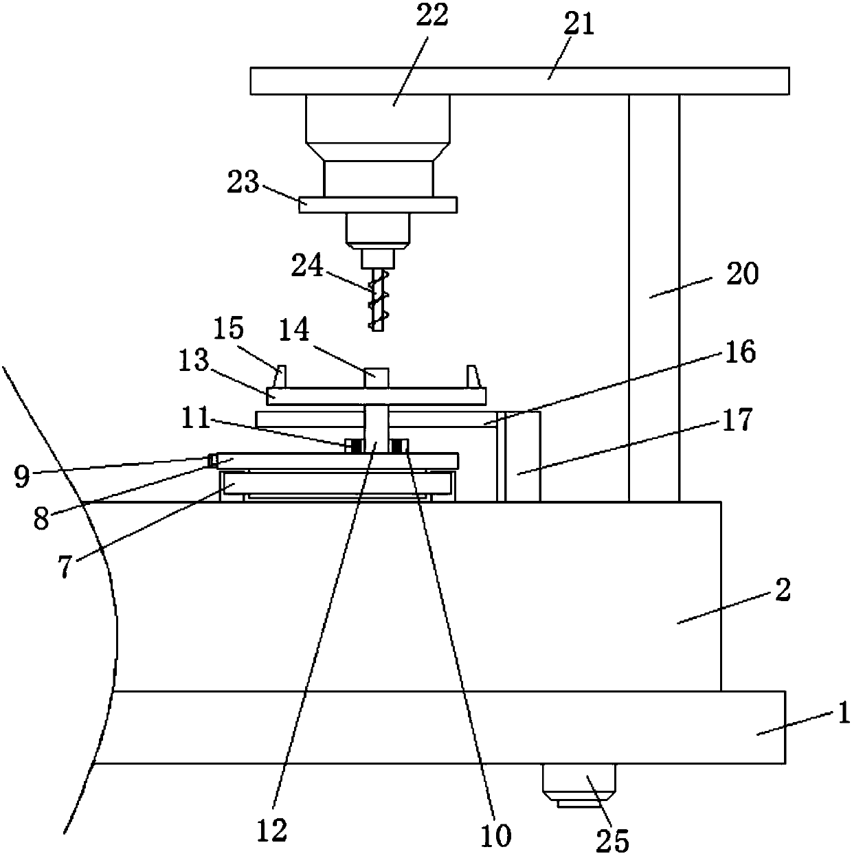 Aluminum alloy hub drilling production line