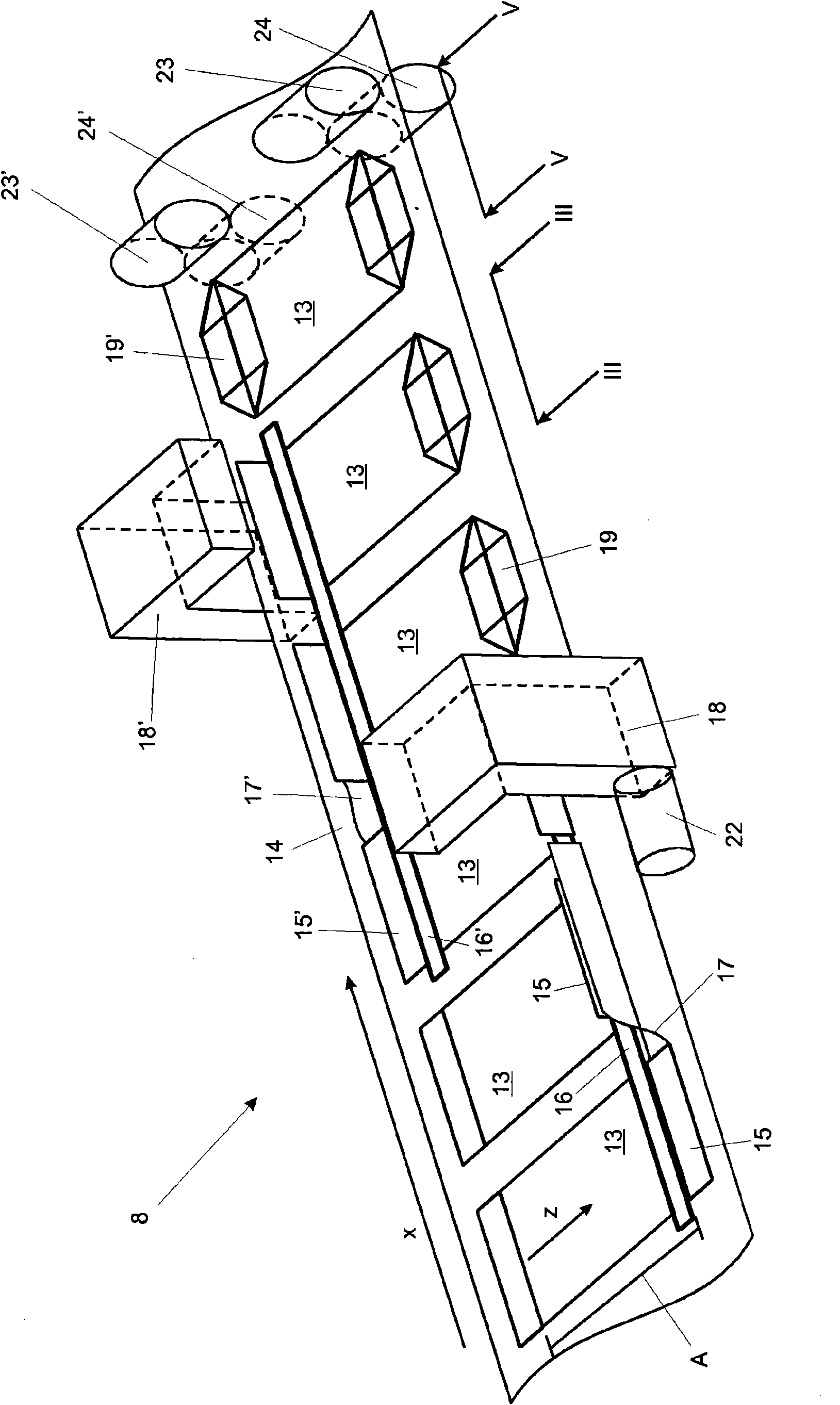 Device and method for producing bags