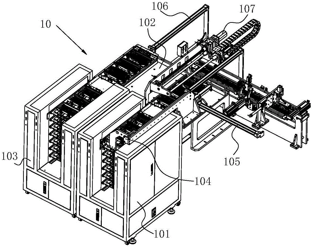 Tab folding and gluing system of automatic packaging machine