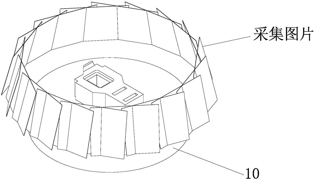 Brick reverse modeling auxiliary refractory material management method