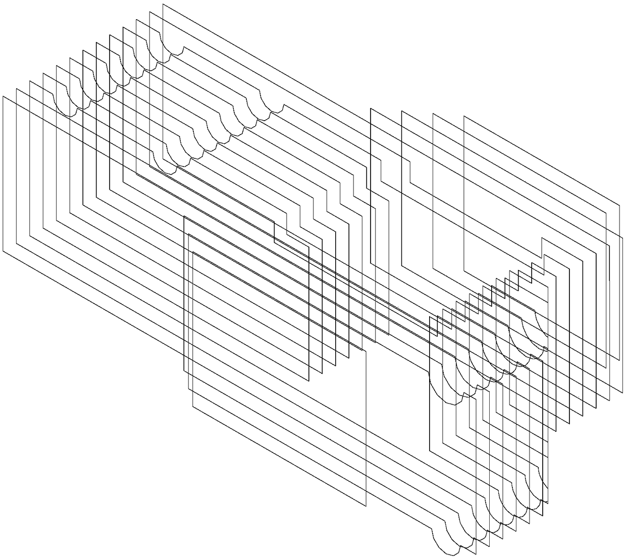 Brick reverse modeling auxiliary refractory material management method