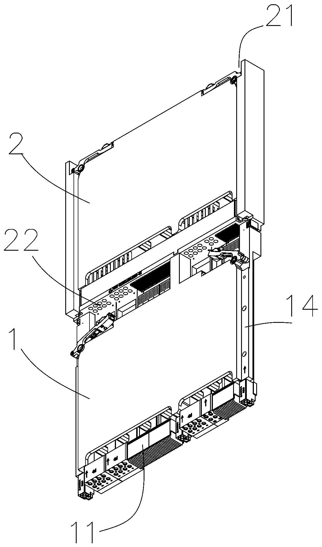 Detachable modular VPX signal test fixture