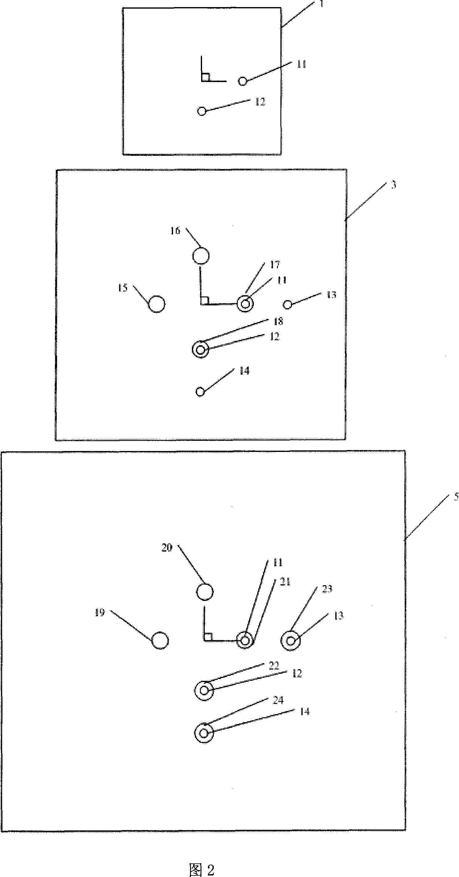 Design of three-frequency dual-circle polarization GPS microstrip patch antenna