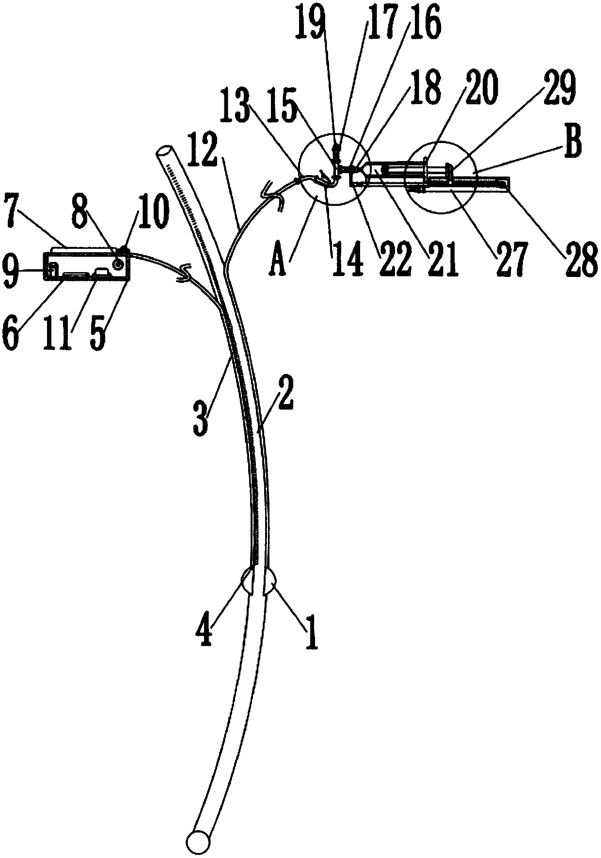 Indwell dilator for treating achalasia of cricophyaryngeus muscles