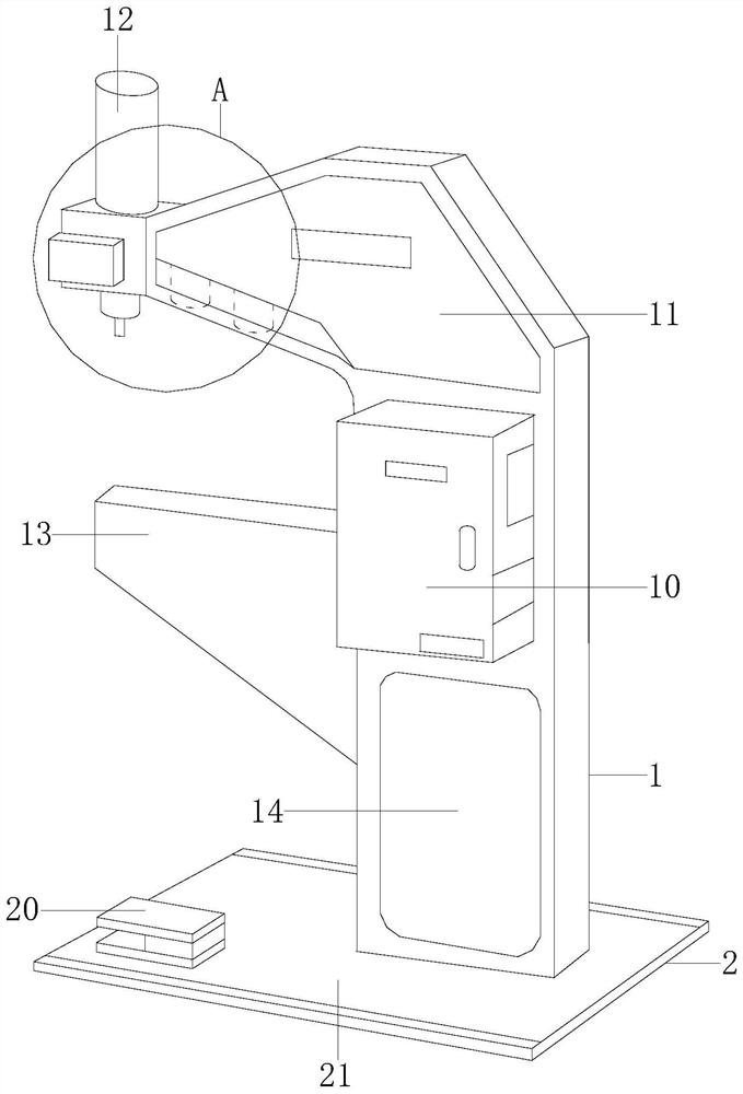 An automatic riveting machine used for lamp head assembly rivet conveying and correction