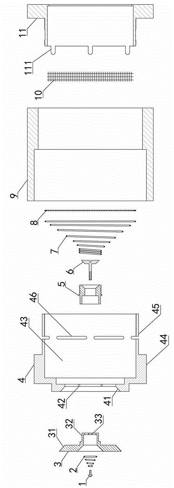 Faucet constant-current water outlet nozzle