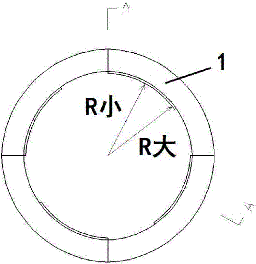 Processing method for four-piece unequal-diameter bearing body of large hydroelectric generating set