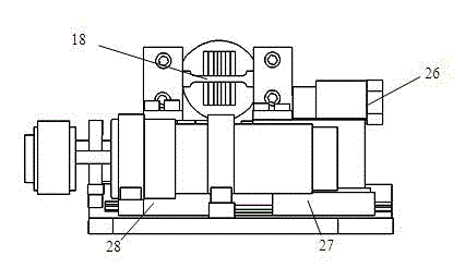 Stretching, compression and bending combined load mode material mechanics performance test device under microscope