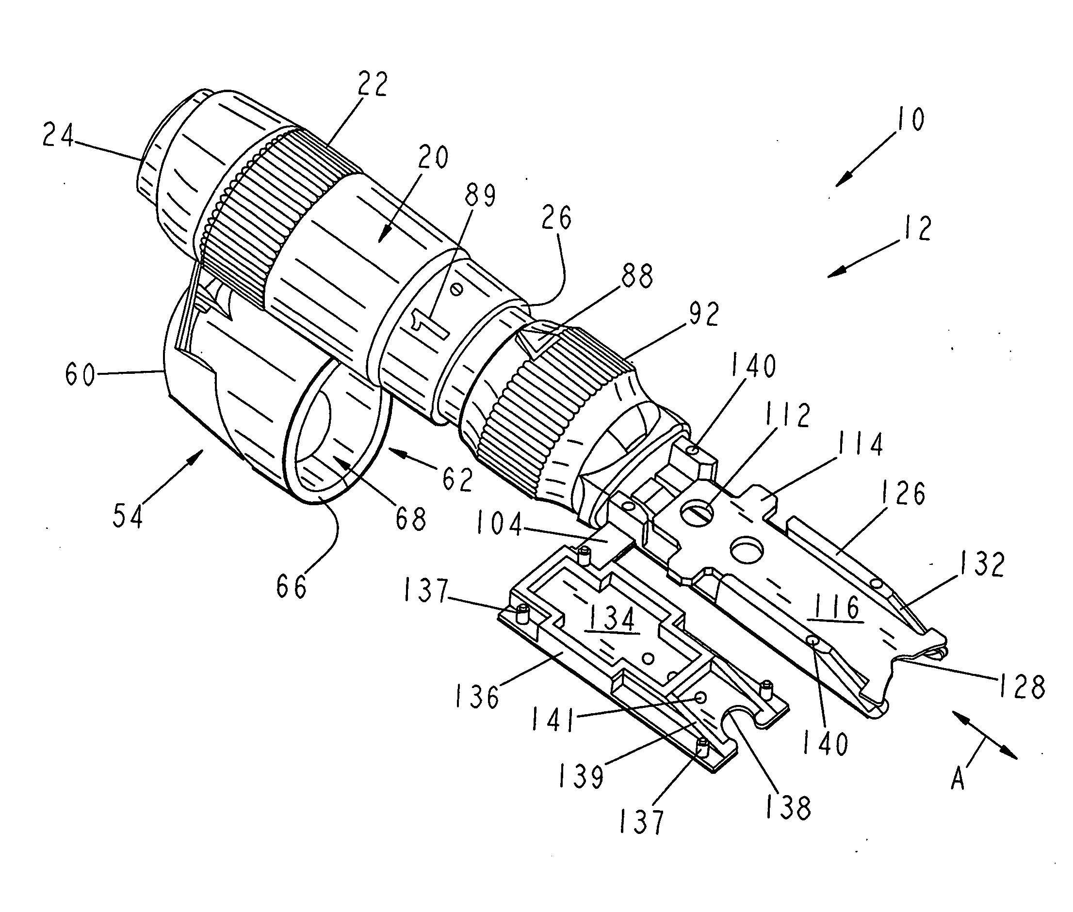 Consolidated body fluid testing device and method