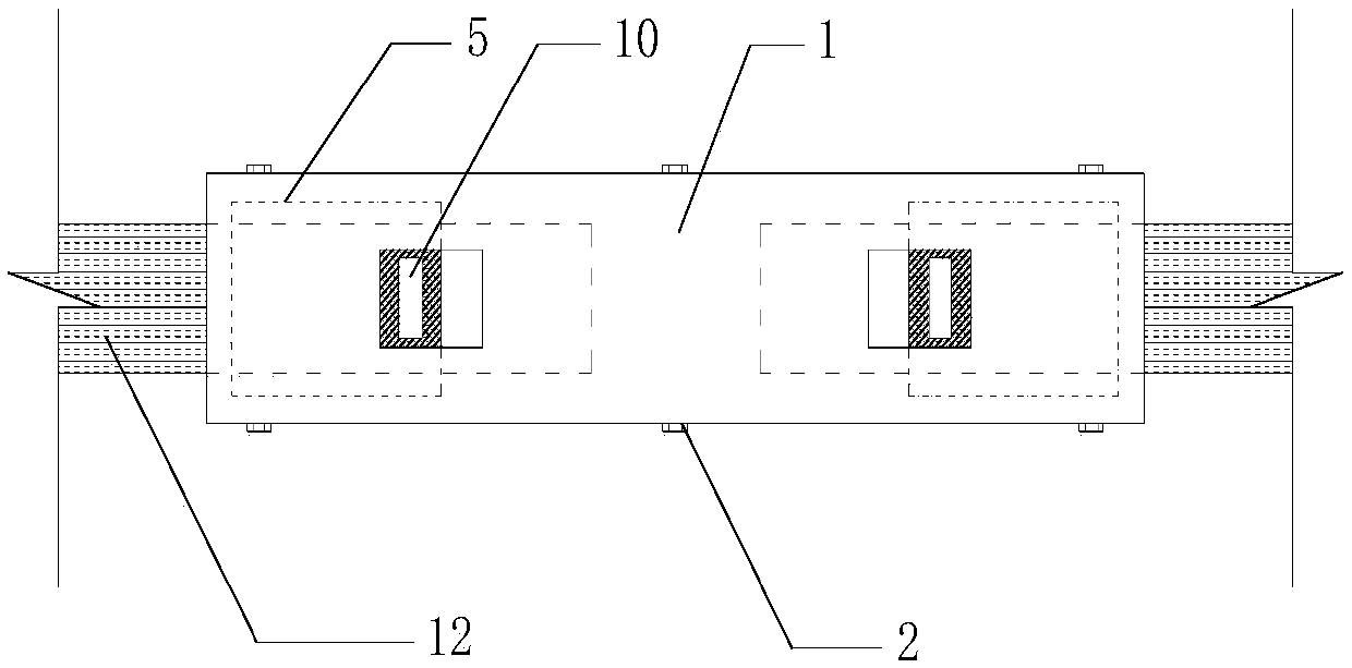 Steel-plastic geo-grid network connecting device