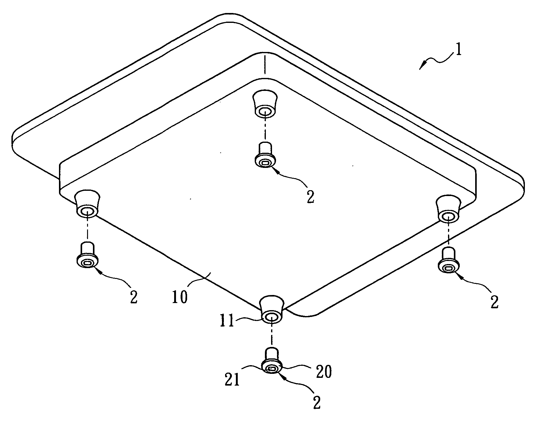 Skidproof structure for container