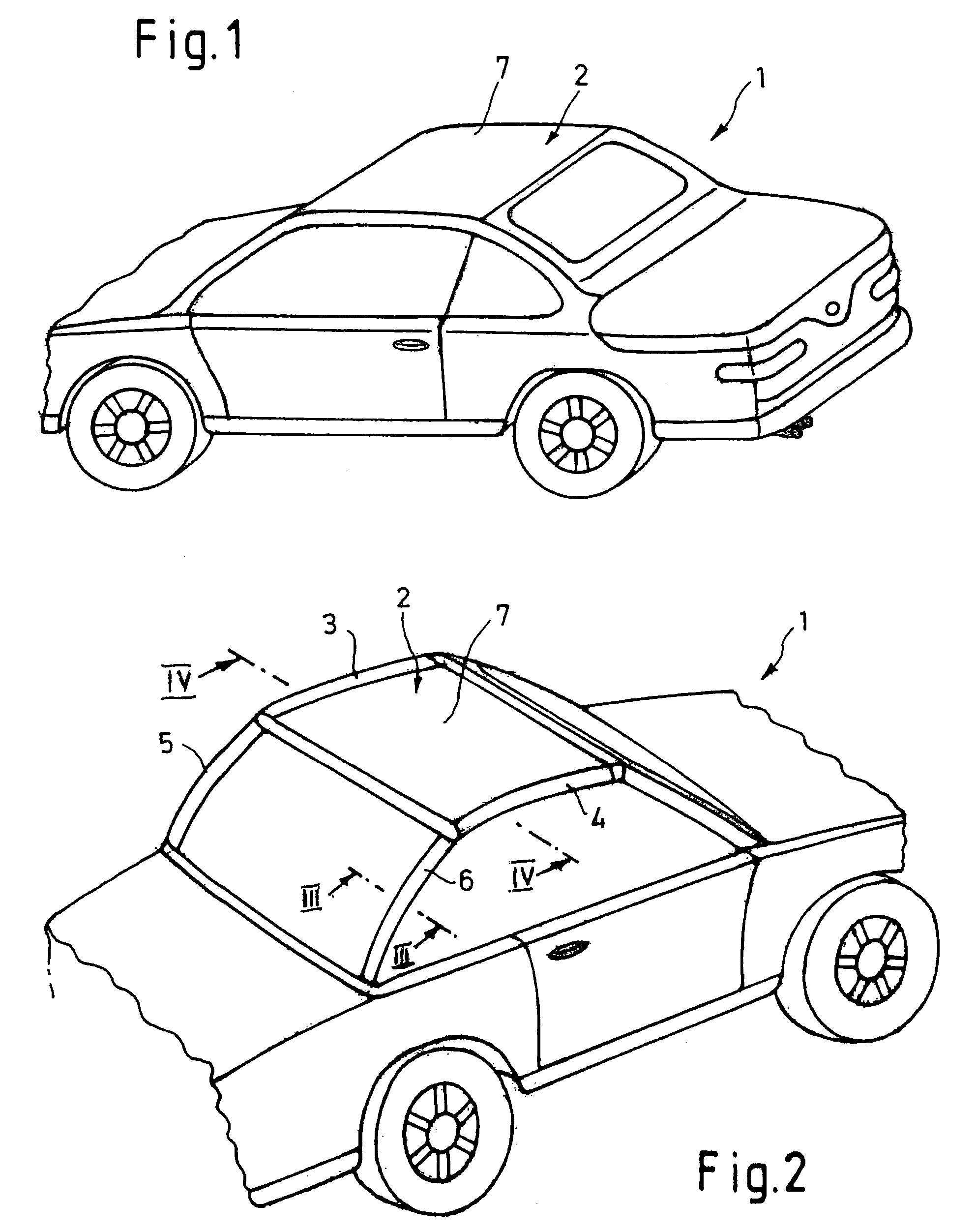 Folding top of a convertible automobile