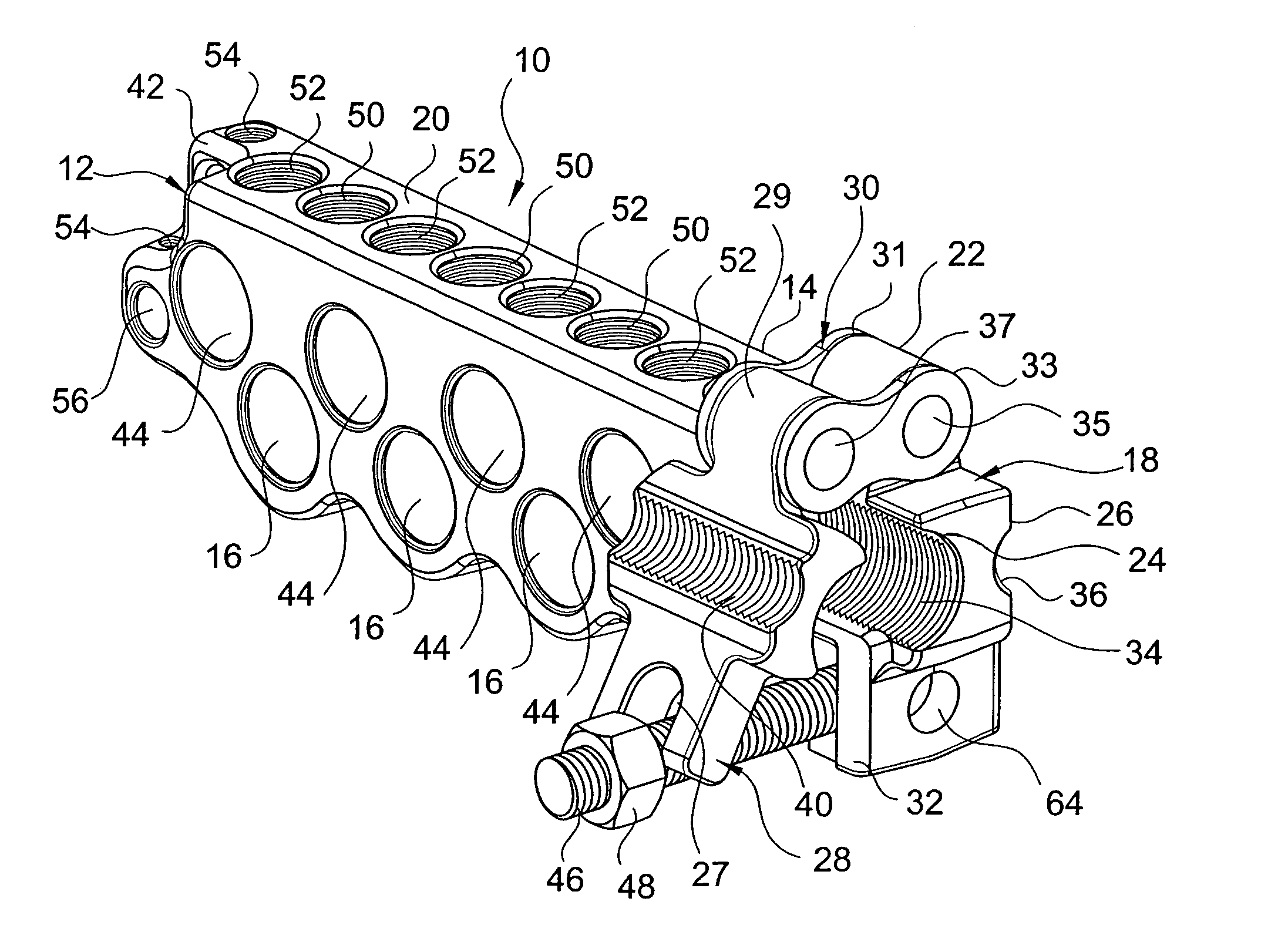 Dual size stud electrical connector