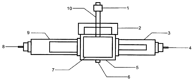 Device for measuring acid/rock reaction dynamics parameters of acid liquid systems with different viscosities