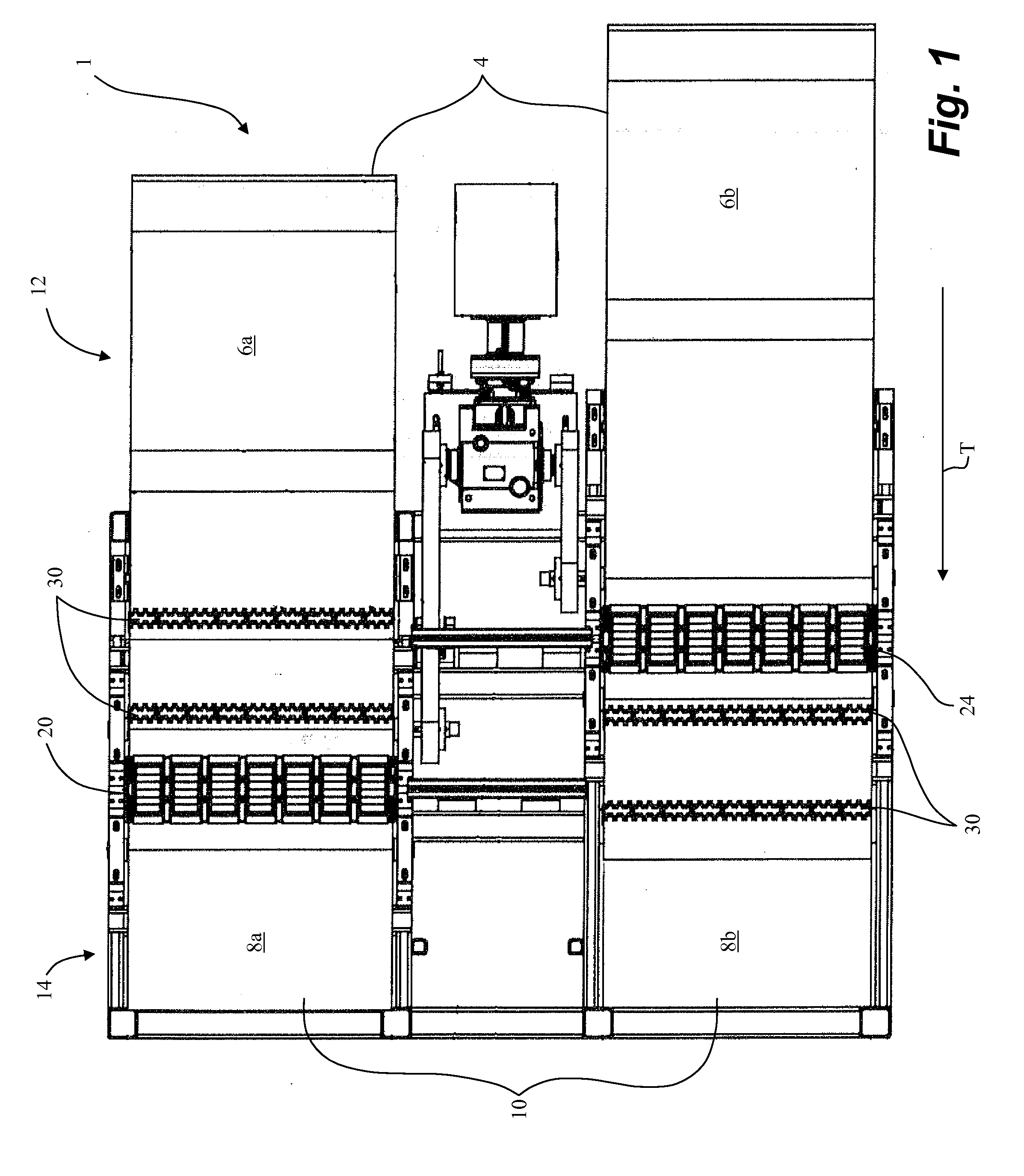 Apparatus, system and method for moving a vehicle from dual belt conveyor to dual belt conveyor