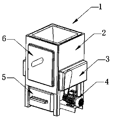 Crushing device for bean processing