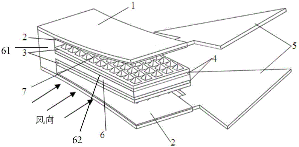 Composite wind energy collector