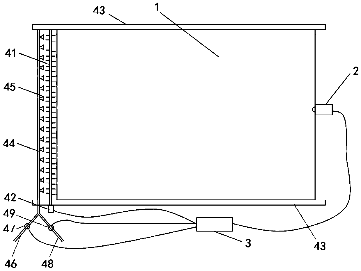 Raising cage with function of automatically monitoring animal excrement