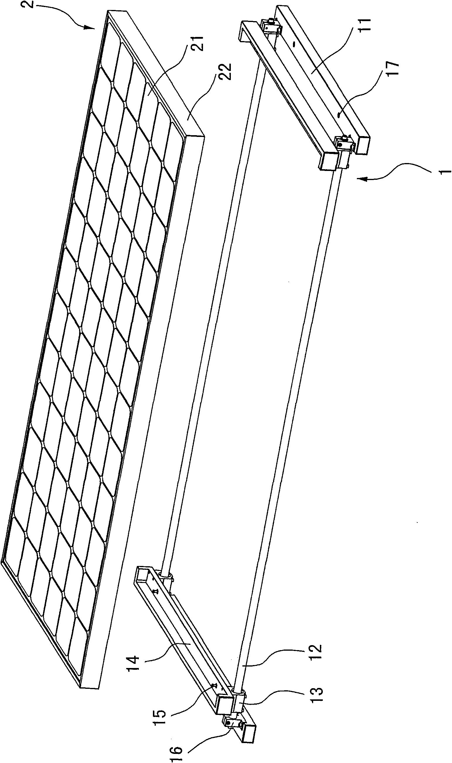 Solar energy cell plate mounting bracket