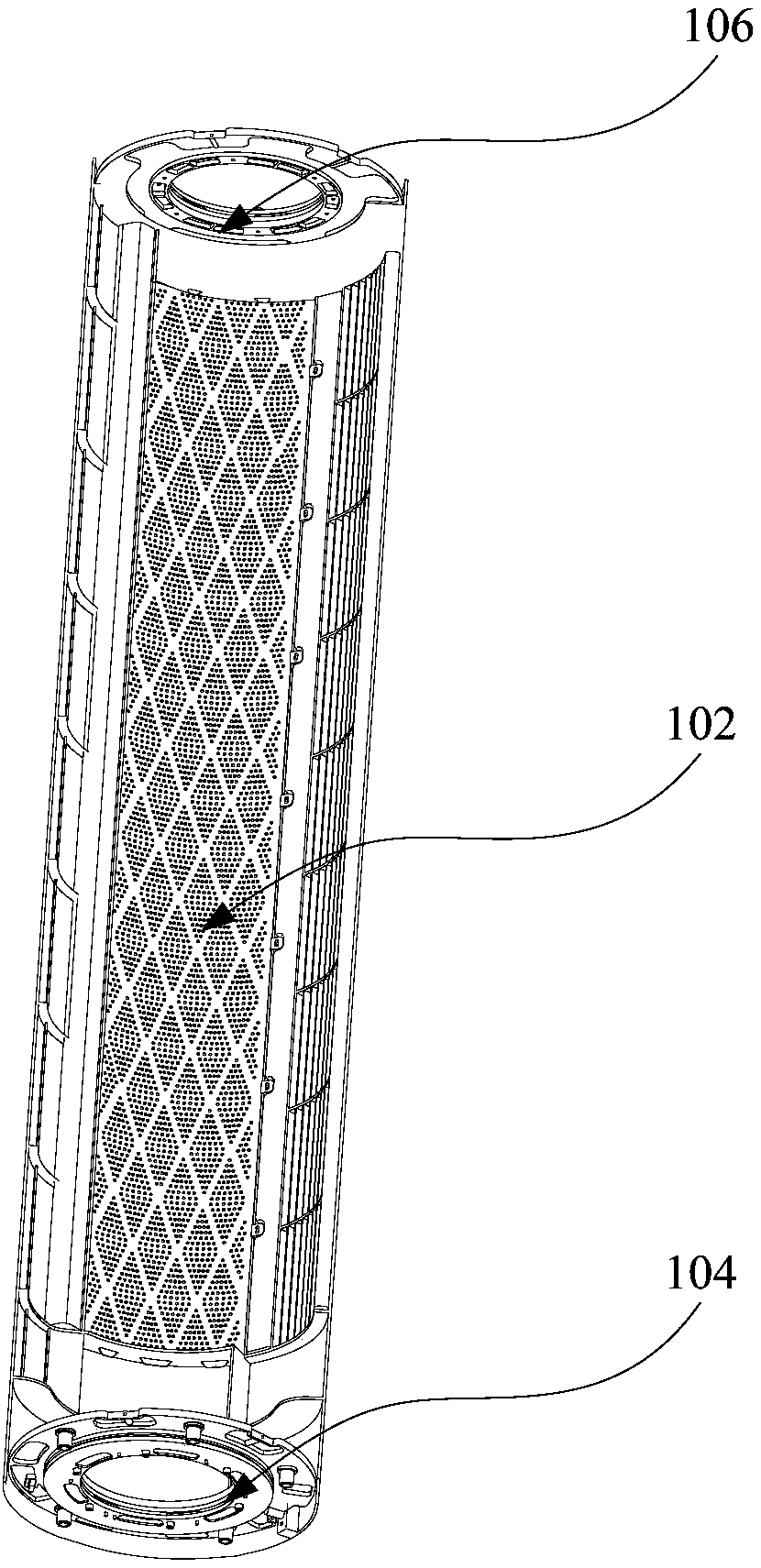 Air outlet panel assembly and vertical air conditioner