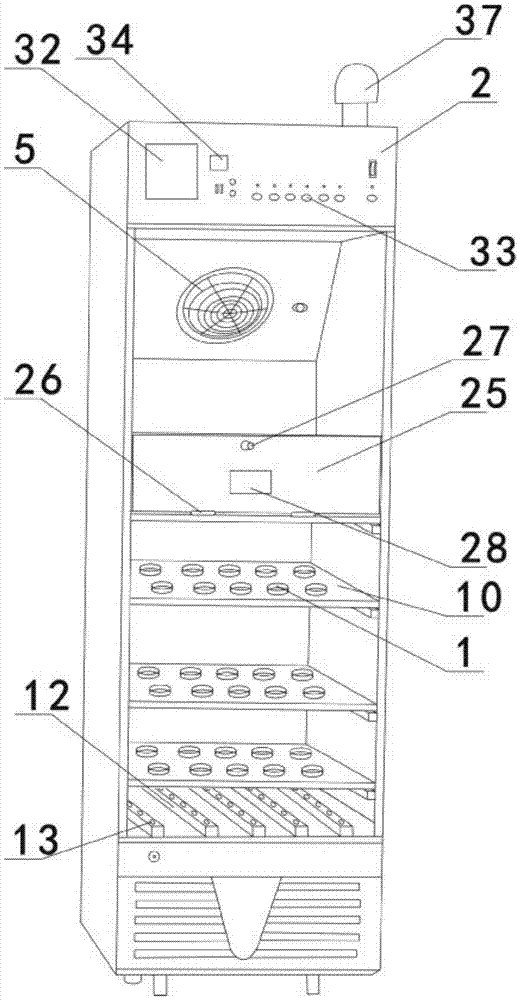 A constant temperature and humidity incubator