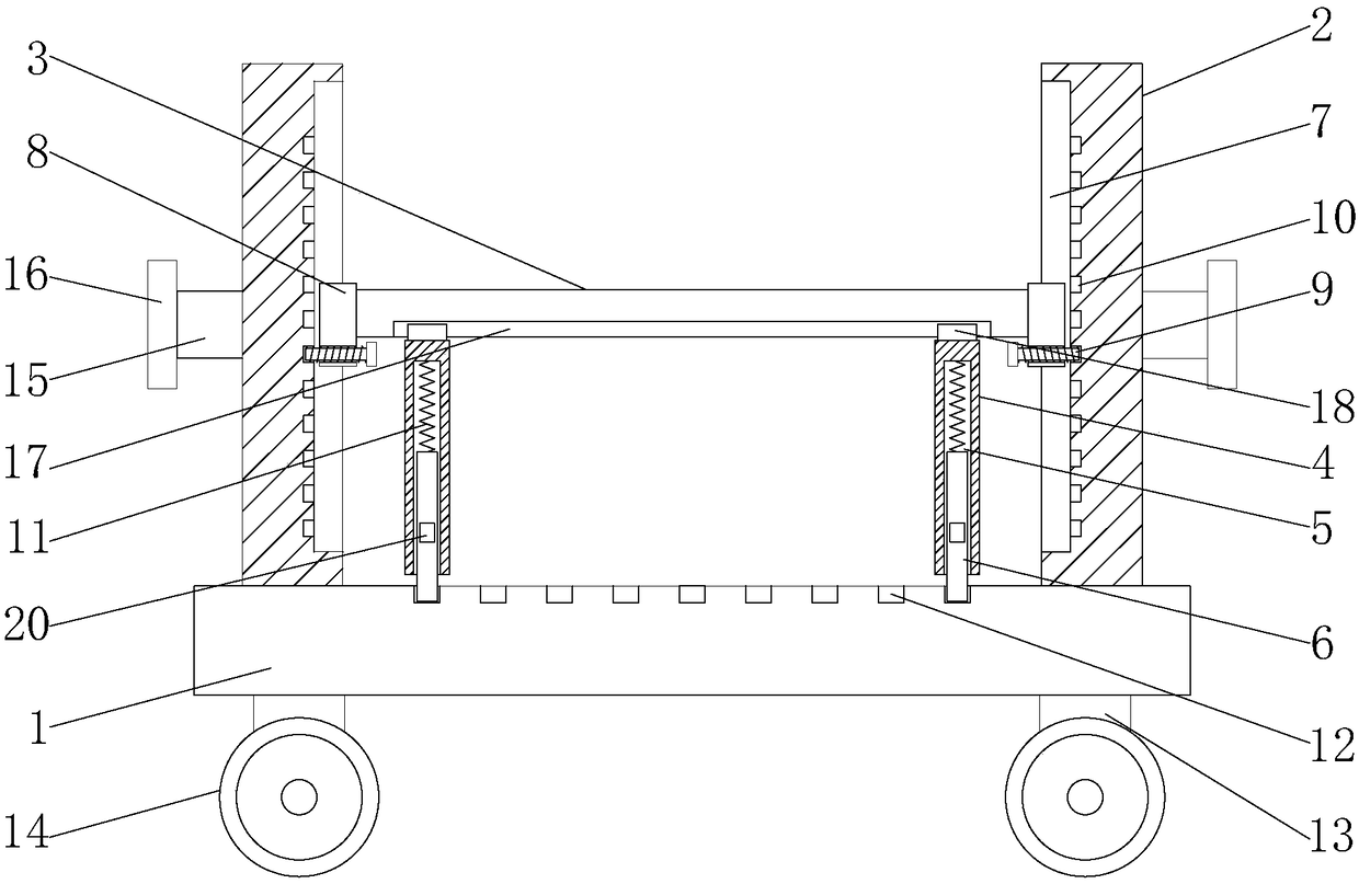 Transfer cart used for storage